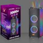 Belaidė Bluetooth kolonėlė - garsiakalbis su RGB LED šviesomis 3000W GZ-A1212/NDR-A1212