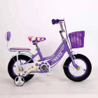 Vaikiškas dviratis 12 colių ratais - Violetinis, YIBEIQI
