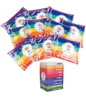 Spalvoti Holi pudra - rinkinys 10x100g