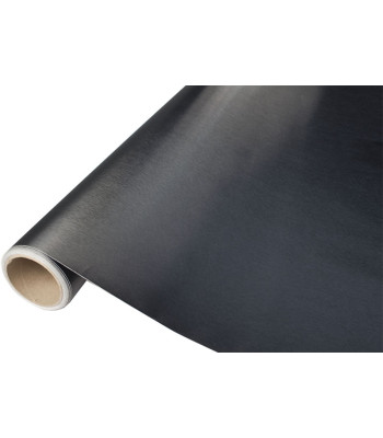 Folijos ritinys metallic brushed black 1,52x30m