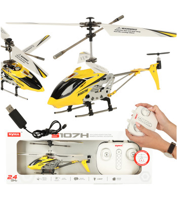 SYMA S107H RC sraigtasparnis 2.4GHz RTF geltonos spalvos