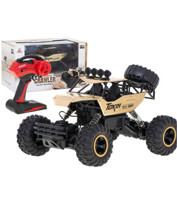 RC automobilis Rock Crawler 1:12 4WD METAL aukso spalvos