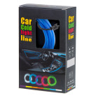 LED aplinkos apšvietimas automobiliui / automobilio USB / 12V juosta 5 m mėlyna