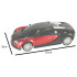 Bugatti Veyron RC automobilio licencija 1:24 raudona