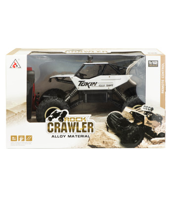 RC automobilis Rock Crawler 1:12 4WD METAL silver