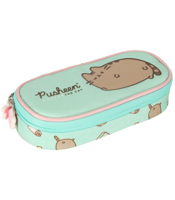 Paminkštintas pieštukinis dėklas su atvartu Pusheen Mint