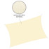 SN1036 SUN SAIL 4x2 M CREAMY WHITE