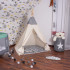 TIP02 TEEPEE TENT ZIGZAG BLACK