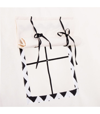 TIP02 TEEPEE TENT ZIGZAG BLACK