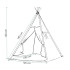 TIP02 TEEPEE TENT ZIGZAG BLACK