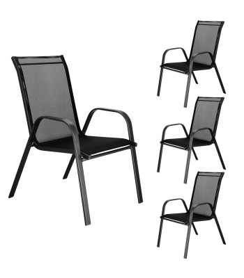 Sodo kėdė Springos GF0071 73 X 55.5 X 93 cm , juoda