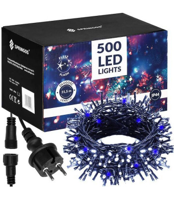 Kalėdų eglutės lemputės CL0533 Springos 500 led 31,5 m