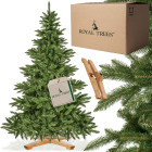 CT0194 Dirbtinė Kalėdų eglutė 180 cm Premium Royal Trees, natūrali eglutė su mediniu stovu