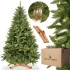 CT0187 Dirbtinė eglė 220 cm Premium Royal Trees, Kaukazo eglė, su mediniu stovu