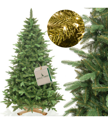 Dirbtinė Kalėdų eglutė Premium Royal Trees Sibiro eglė su mediniu stovu Springos CT0182 180 cm