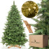 Dirbtinė Kalėdų eglutė Premium Royal Trees Sibiro eglė su mediniu stovu Springos CT0182 180 cm