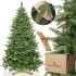 Dirbtinė Kalėdų eglutė Premium Royal Trees Sibiro eglė su mediniu stovu Springos CT0183 220 cm