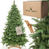 Dirbtinė Kalėdų eglutė Premium Royal Trees Sibiro eglė su mediniu stovu Springos CT0183 220 cm