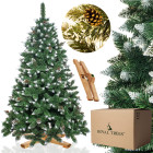 CT0192 Dirbtinė Kalėdų eglutė 240 cm Premium Royal Trees Snowy Deimantinė pušis su kūgiais