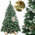 CT0192 Dirbtinė Kalėdų eglutė 240 cm Premium Royal Trees Snowy Deimantinė pušis su kūgiais