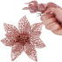 Kalėdinė dekoracija "Poinsettia" Springos CA0724 11x11 cm