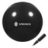 Fitneso gimnastikos kamuolys su pompa Springos FB0013, 55 cm, juoda