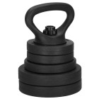 Hantelių Springos FA1671, 20 kg reguliuojamas komplektas: grifas + kettlebell