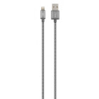 Dvipusis laidas USB/Lightning 1m, pilkas