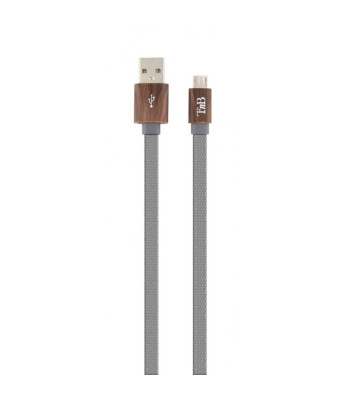 Pintas laidas USB/micro USB 1m (pilkas)