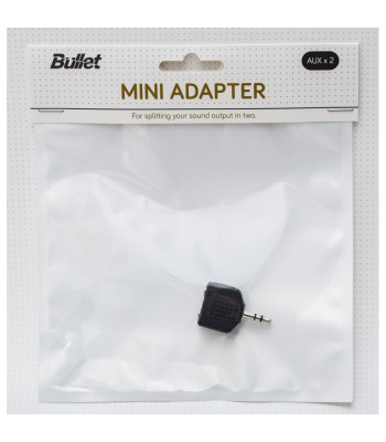 Mini adapteris 3,5 mm out/ 2X 3.5 mm in