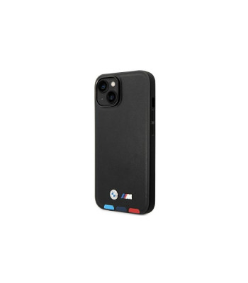 BMW nakładka do iPhone 14 6,1 BMHCP14S22PTDK czarna M HC PU Hot Stamp Tricolor