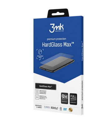 3mk HardGlass Max, skirtas Xiaomi 12 5G juodas rėmelis