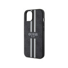 Guess telefono dėklas  iPhone 14 6,1 GUHMP14SP4RPSK black hartelefono dėklas Magsafe 4G Printed Stripes