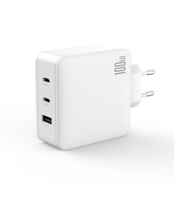 XO sieninis pakrovėjas CE14 PD QC 3.0 100W 1x USB 2x USB-C white