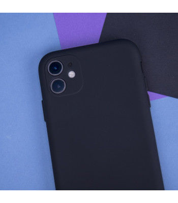 Silicio dėklas Xiaomi Redmi Note 9 juodas