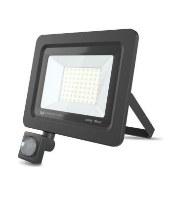 Prožektorius LED PROXIM II 50W |6000K| PIR IP66 Forever Light