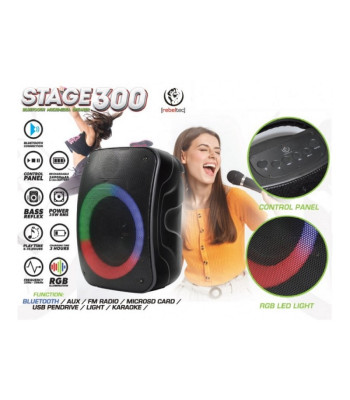 Rebeltec Bluetooth garsiakalbis STAGE 300 juodas