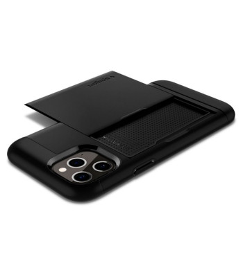 Spigen Slim Armor CS dėklas iPhone 12 / 12 Pro juodas