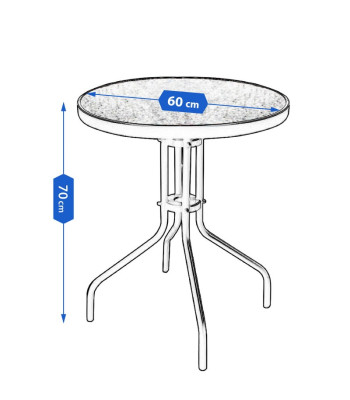 Kėdžių ir stalo komplektas, 60-70cm