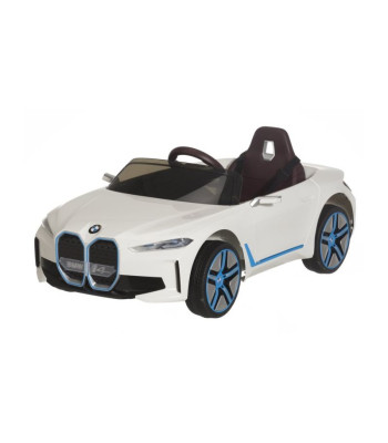 Vaikiškas elektromobilis BMW i4 12V 2.4G, nuotolinio valdymo EVA ratai