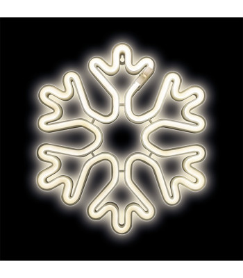 Neoninis LED CHRISTMAS SNOWFLAKE baltas Šikšnosparnis + USB FLNE20 Forever Light