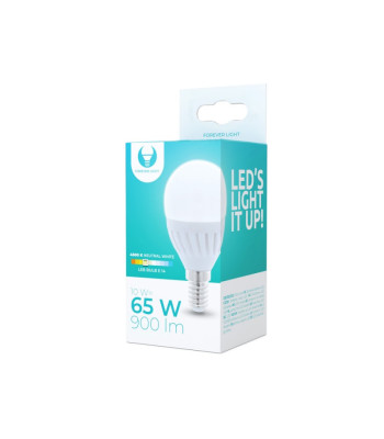 LED lemputė E14 G45 10W 230V 4000K 900lm keraminė Forever Light