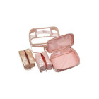 Verde Kosmetikos krepšelių rinkinys 07-313 rožinės spalvos