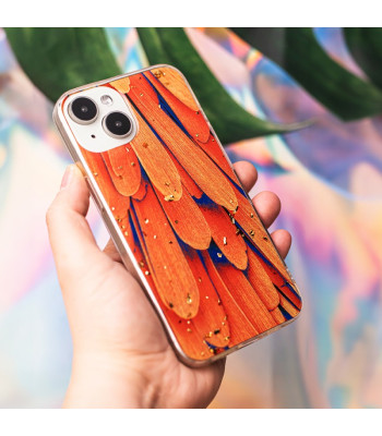 Auksinis "Gold Glam" dėklas, skirtas "Samsung Galaxy A05S Orange