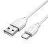 WIWU kabelis Pioneer Wi-C001 USB - USB-C 2,4A 1,0 m baltas