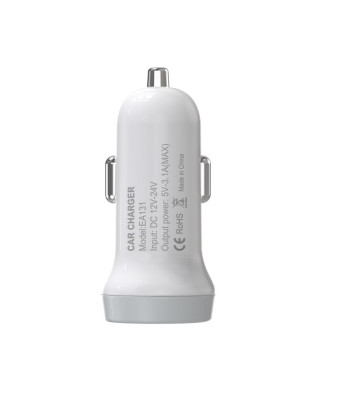 Devia automobilinis įkroviklis Smart 2x USB 3,1A white