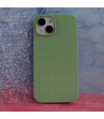 Solid Silicon dėklas for iPhone X / XS light green