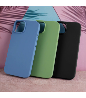 Solid Silicon dėklas for iPhone X / XS light blue