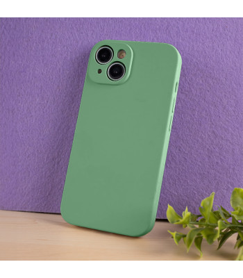 Solid Silicon dėklas for Samsung Galaxy S22 light green