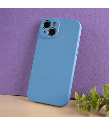 Solid Silicon dėklas for Samsung Galaxy S23 light blue